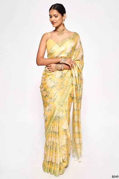 Nimki 8 Chinon Heavy Digital Printed Party Wear Designer Saree Collection